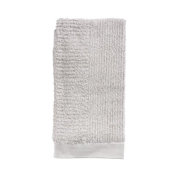 Svetlosivý uterák zo 100% bavlny Zone Classic, 50 × 100 cm