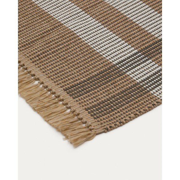 Béžový obojstranný/ručne tkaný koberec 60x90 cm Barani – Kave Home-image-3