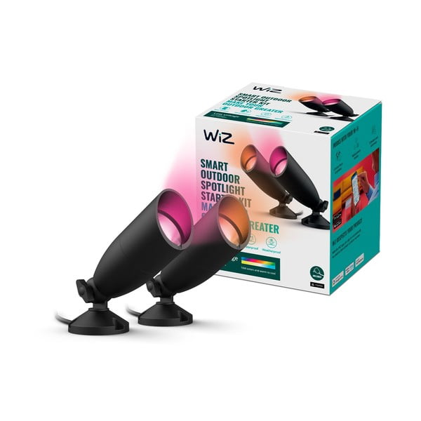 LED smart vonkajšie svietidlo 5 W Ground Spot Starter Kit – WiZ