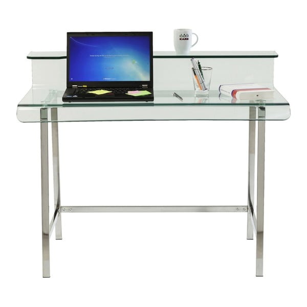 Sklenený pracovný stôl Kare Design Vision