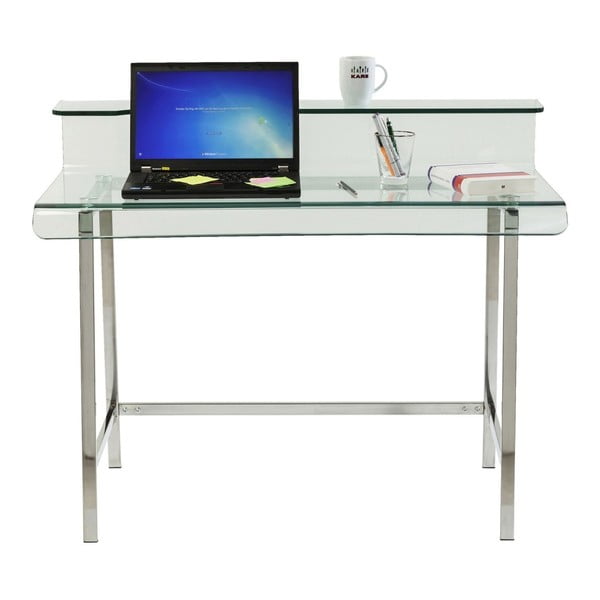 Sklenený pracovný stôl Kare Design Vision