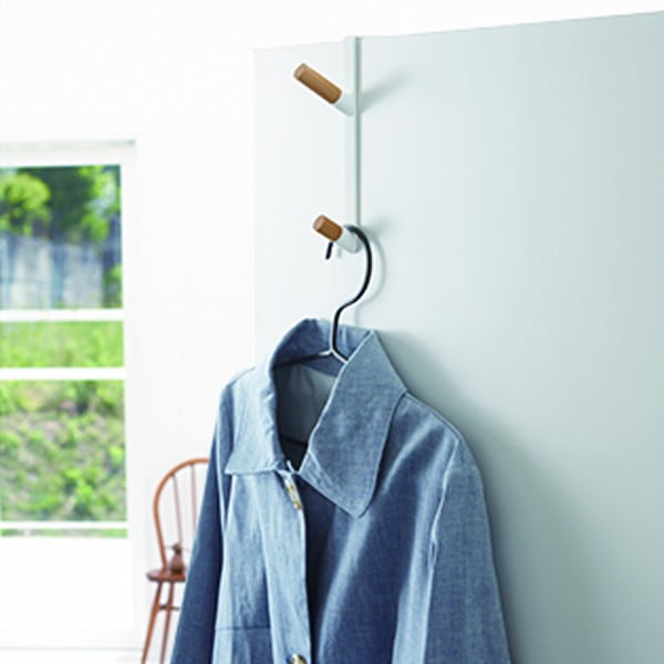 Biely kovový vešiak na dvere 1,5 cm Tower – YAMAZAKI-image-3