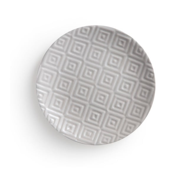 Sivý tanier Brandani Teoret, ⌀ 20 cm
