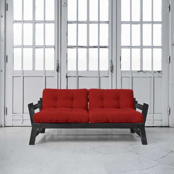 Rozkladacia pohovka Karup Step Black/Red-image-1