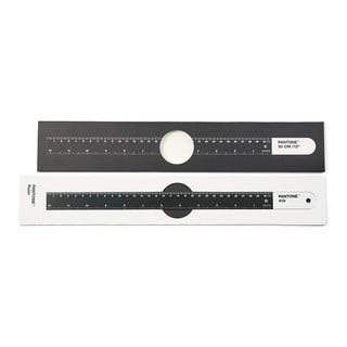 Čierne antikoro pravítko Pantone Ruler, 30 cm