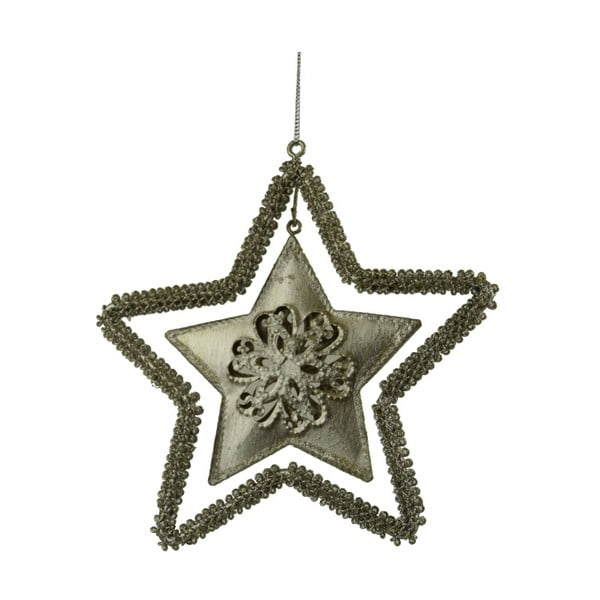 Závesná dekorácia Ego Dekor Hviezda s vloženou hviezdičkou