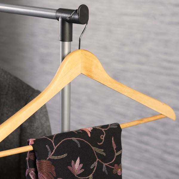 Čierny kovový stojan na oblečenie 85x94x48 cm – Addis-image-2