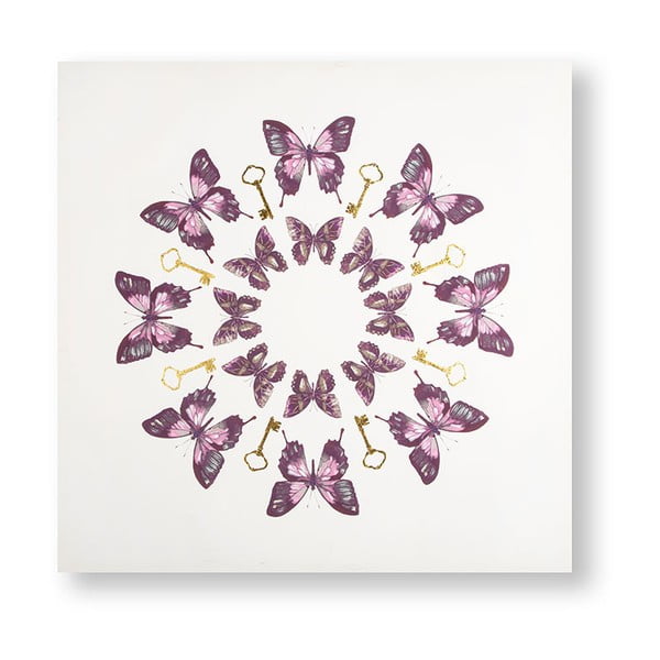 Obraz Graham & Brown Blissful Butterflies, 60 × 60 cm