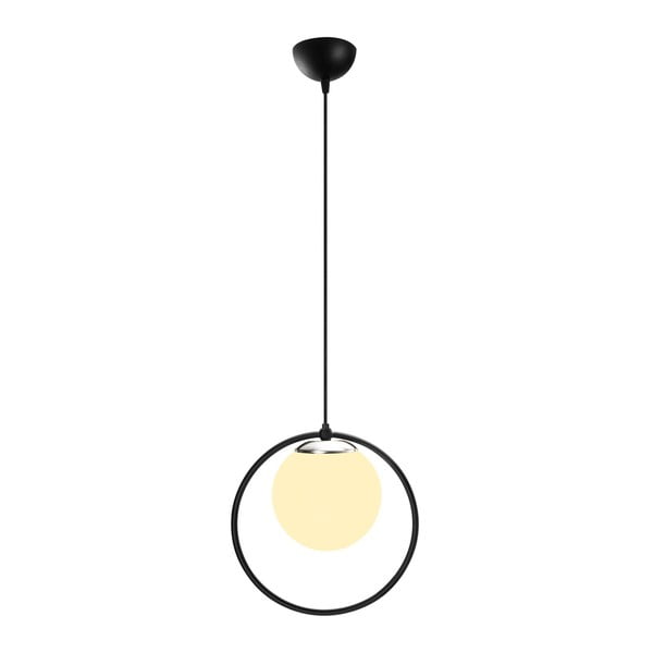 Čierne kovové závesné svietidlo Opviq lights Vivi-image-2