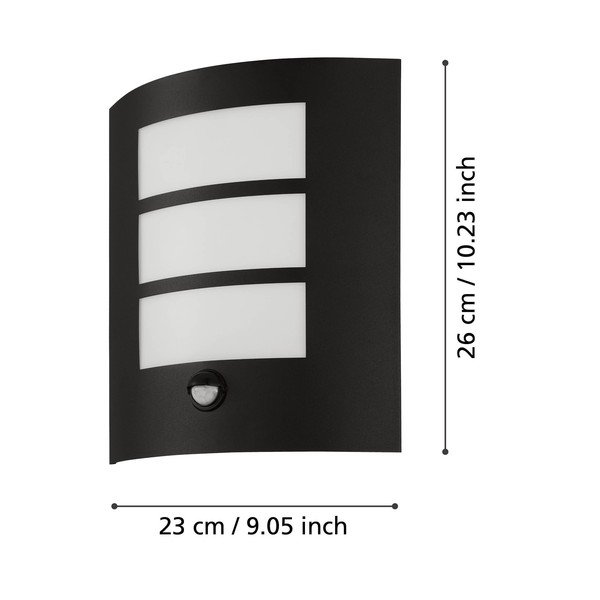 Nástenné vonkajšie svietidlo (výška 26 cm) CITY – EGLO-image-2