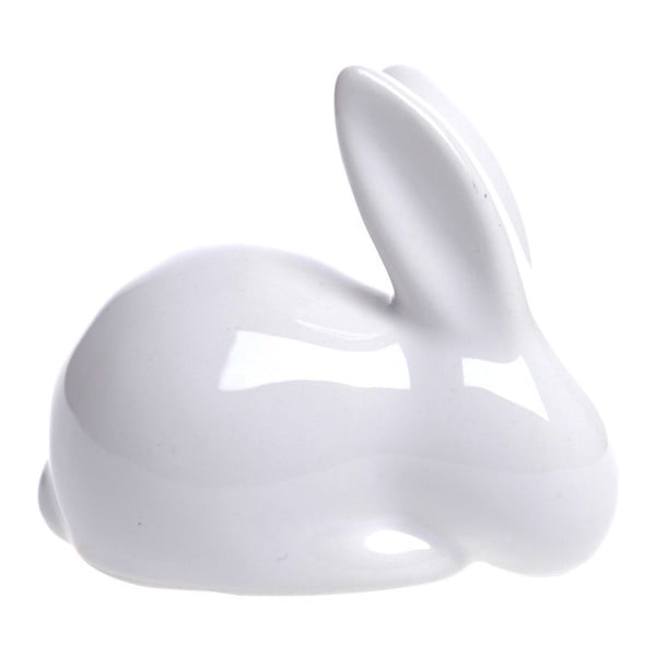 Biela keramická dekoratívna soška Ewax Cute Rabbit