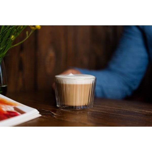 Sklenené šálky v súprave 2 ks na cappuccino 250 ml Livio Duo – Vialli Design-image-3
