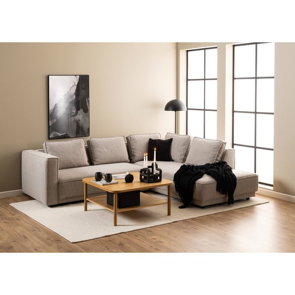 Konferenčný stolík v dekore duba v prírodnej farbe 90x90 cm Banbury – Actona-image-2