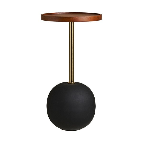 Okrúhly odkladací stolík s doskou z mangového dreva ø 30 cm Sirone – House Nordic