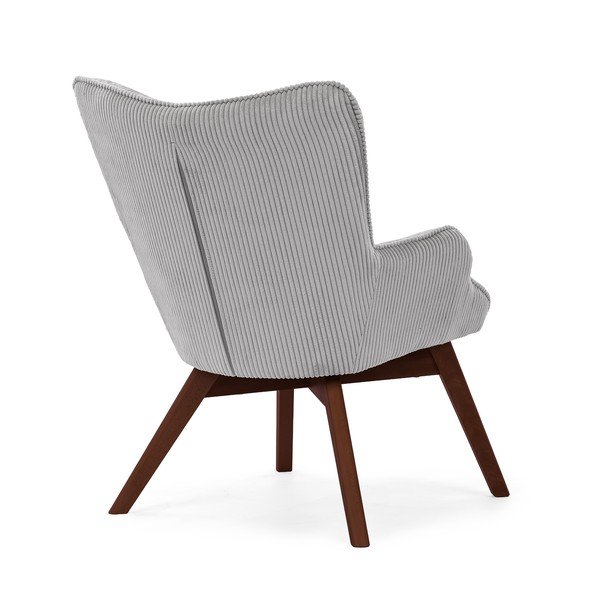 Sivé menčestrové kreslo Niko – Ropez-image-3