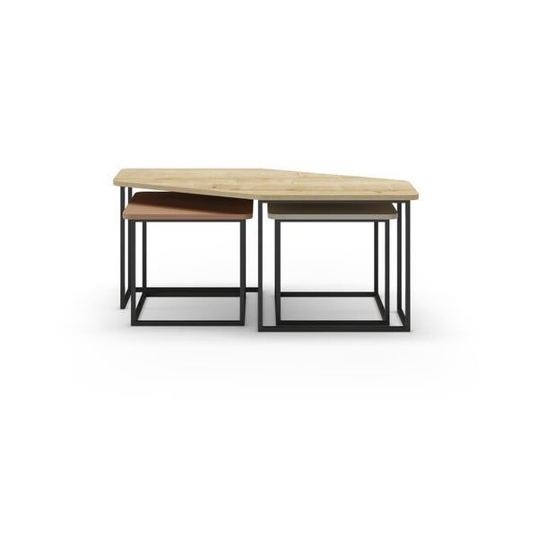 Konferenčné stolíky v súprave 3 ks 60x111,5 cm Zoya – Marckeric