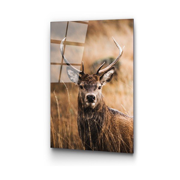 Sklenený obraz 70x100 cm Deer - Wallity-image-2