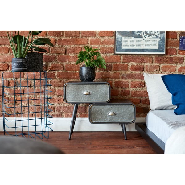 Čierno-sivý betónový kvetináč Kave Home Braydon-image-2