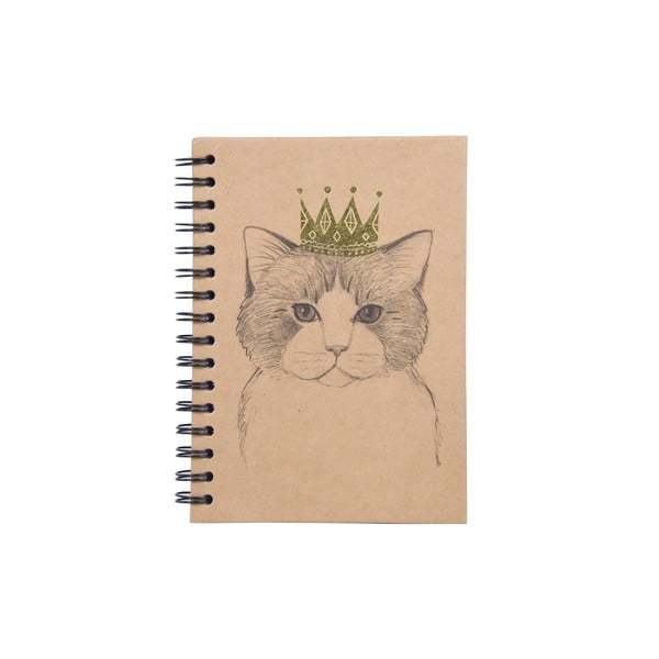 Špirálový zápisník Tri-Coastal Design Queen Cat