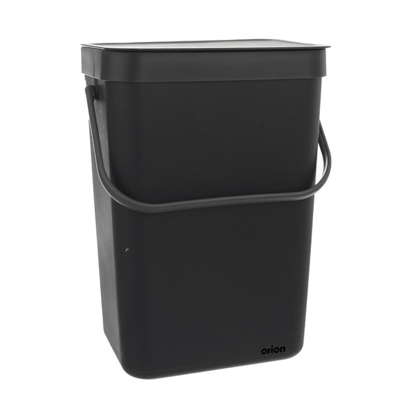 Čierny plastový odpadkový kôš 10 l – Orion