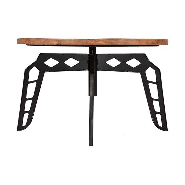 Odkladací stolík s doskou z mangového dreva LABEL51 Pebble, ⌀ 80 cm-image-2