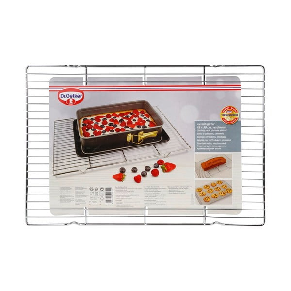Kovová mriežka na chladenie pečiva Dr. Oetker Bake, 45 x 30 cm-image-2