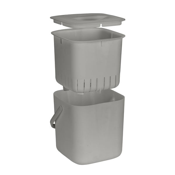 Svetlosivá nádoba na kompostovateľný odpad 3 l Conny – Wenko-image-3
