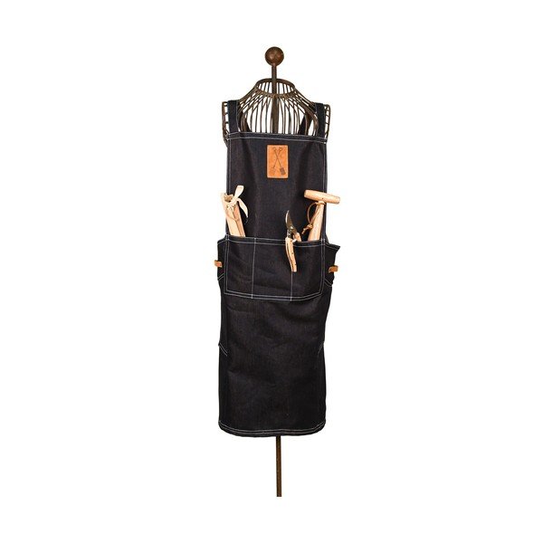 Čierna záhradnícka zástera Esschert Design Denim Japan-image-1