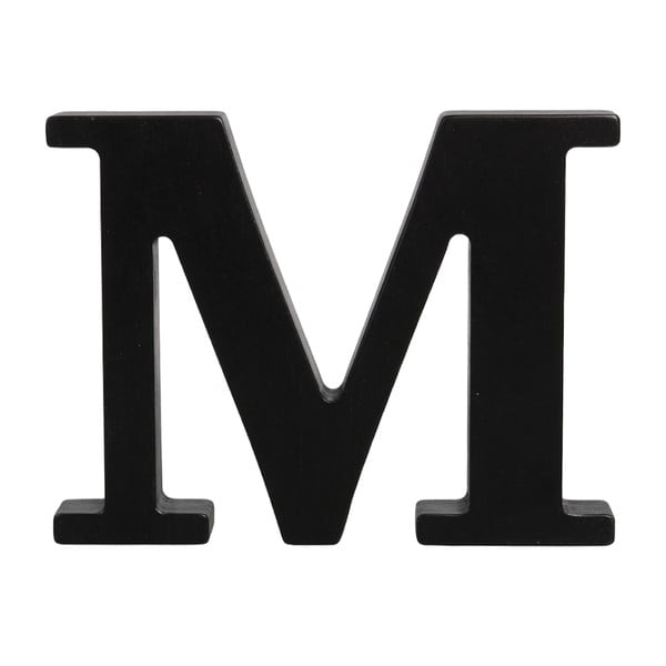 Čierne drevené písmeno Typoland M