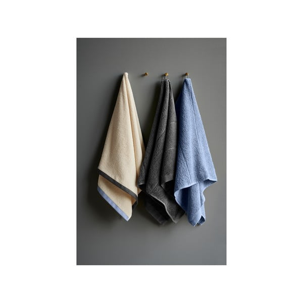 Tmavosivý froté bavlnený uterák 50x100 cm Line – Södahl-image-1