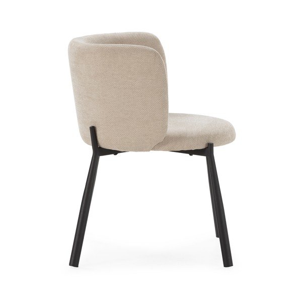 Béžové čalúnené jedálenské kreslá v súprave 2 ks Ginny – MOME-image-2