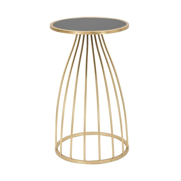 Okrúhly odkladací stolík so sklenenou doskou ø 35 cm Flush – Mauro Ferretti-image-3