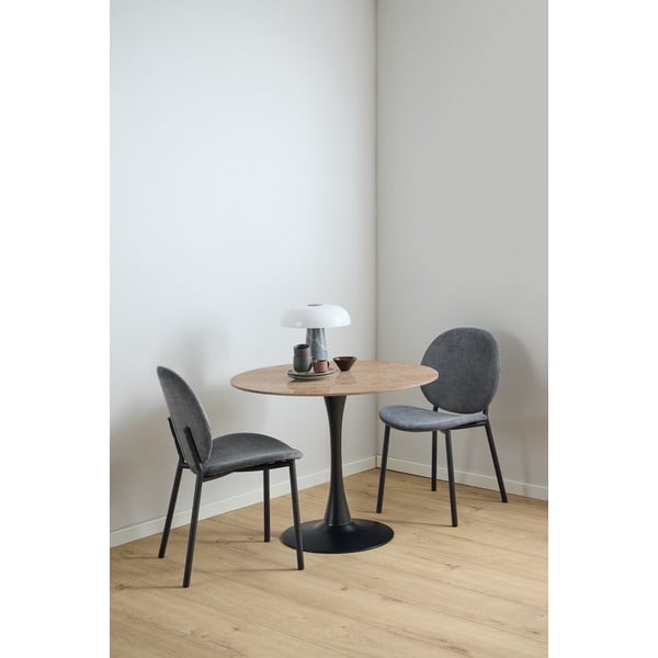 Antracitová jedálenská stolička Cliff – Actona-image-1