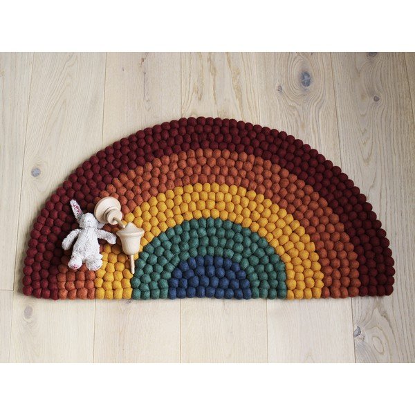 Detský guľôčkový vlnený koberec Wooldot Ball rugs Rainbow Multi-image-4