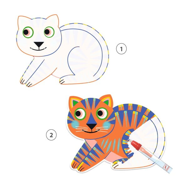 Vodné omaľovánky Djeco Veľké zvieratká-image-2