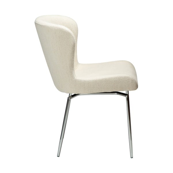 Krémovobiela čalúnená jedálenská stolička Glam – DAN-FORM Denmark-image-1
