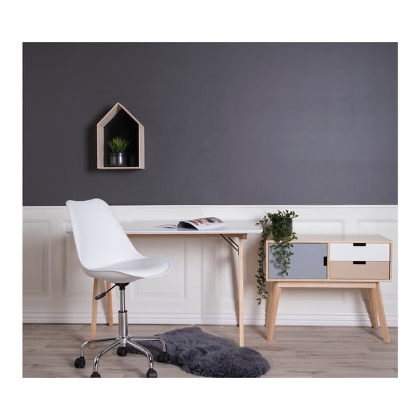 Biela kancelárska stolička House Nordic Stavanger-image-4
