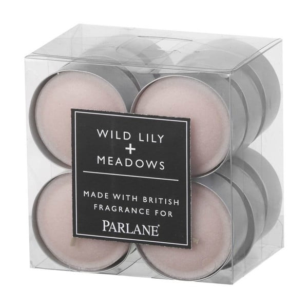 Sada 12 čajových sviečok Parlane Wild Lily & Meadows