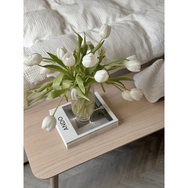 Prírodná lavica z dubového dreva Rowico Yumi-image-3