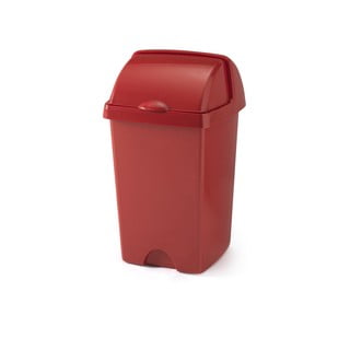 Väčší červený odpadkový kôš Addis Roll Top, 31 x 30 x 52,5 cm
