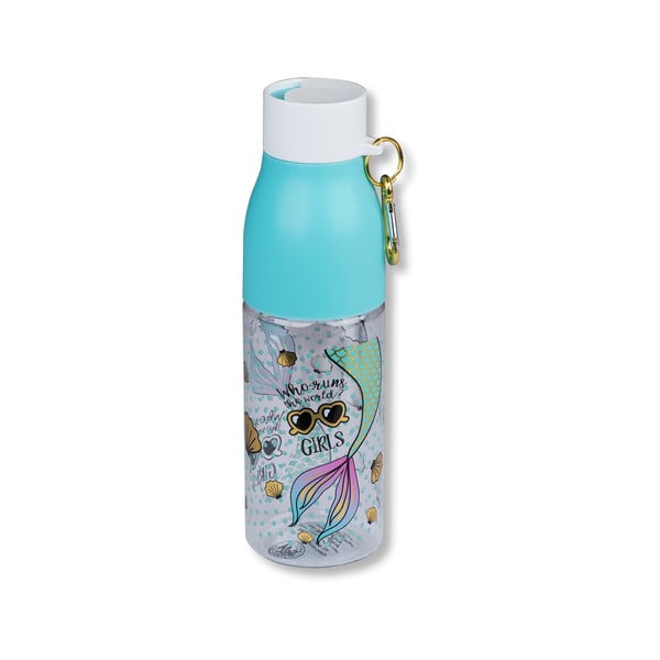 Modrá fľaša s karabínou Tri-Coastal Design, 750 ml