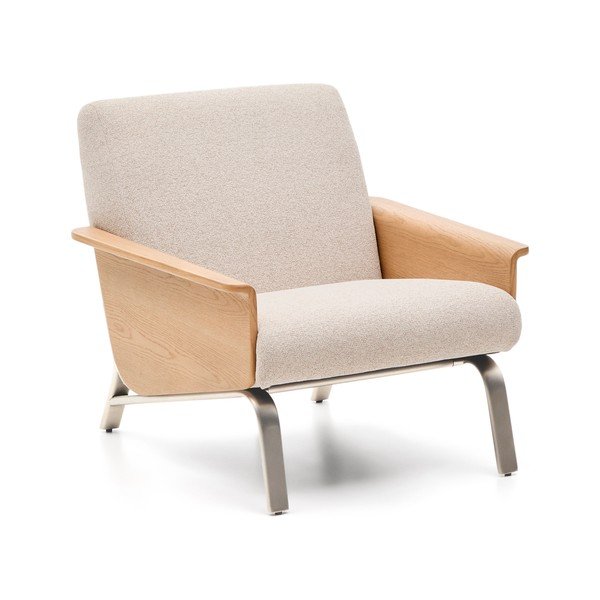 Béžové ženilkové kreslo Amsen – Kave Home