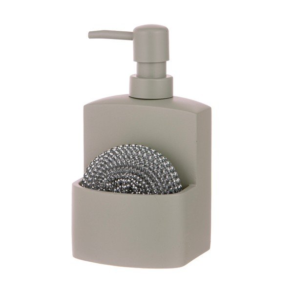 Sivý dávkovač mydla z polyresínu 250 ml Essentials – Ladelle