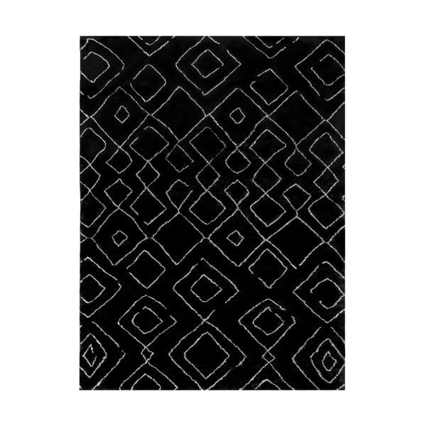 Čierny umývateľný koberec 120x170 cm Imran – Flair Rugs