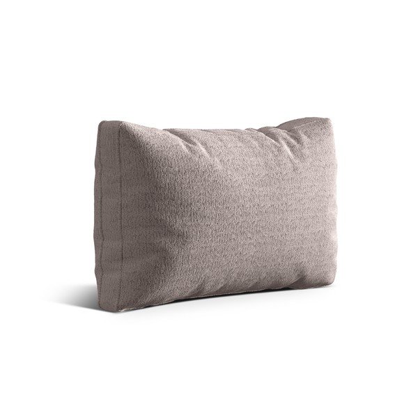 Sivobéžový vankúš na gauč z textílie buklé Kemi – Cosmopolitan Design-image-1