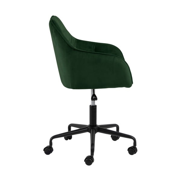 Zelená kancelárska stolička so zamatovým povrchom Actona Brooke-image-3