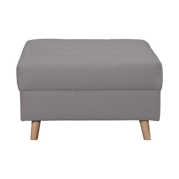 Tmavosivý taburet z textílie buklé Ariella – Ropez-image-3