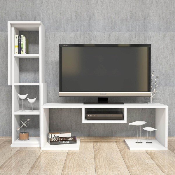 Biela TV zostava Bacio-image-1