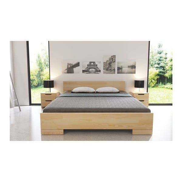 Dvojlôžková posteľ z borovicového dreva SKANDICA Spectrum Maxi, 200 × 200 cm-image-4