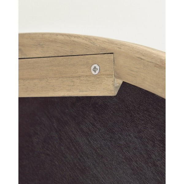 Nástenné zrkadlo s dreveným rámom ø 100 cm Alum – Kave Home-image-4